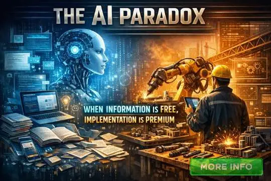 The AI Paradox When Information is Free Implementation is Premium