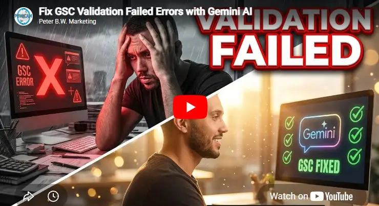 How to Fix Google Search Console Validation Failed with AI
