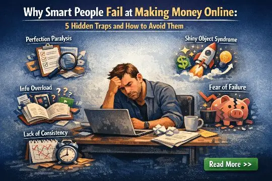 Why Smart People Fail at Making Money Online: 5 Traps