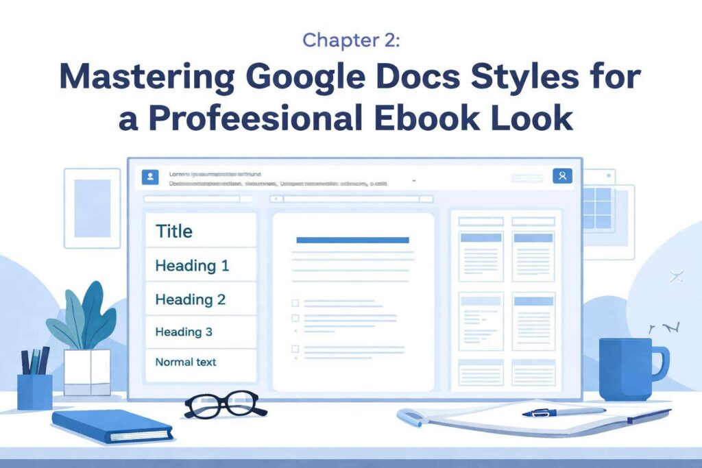Chapter 2 mastering google docs styles professional ebook look vector 16