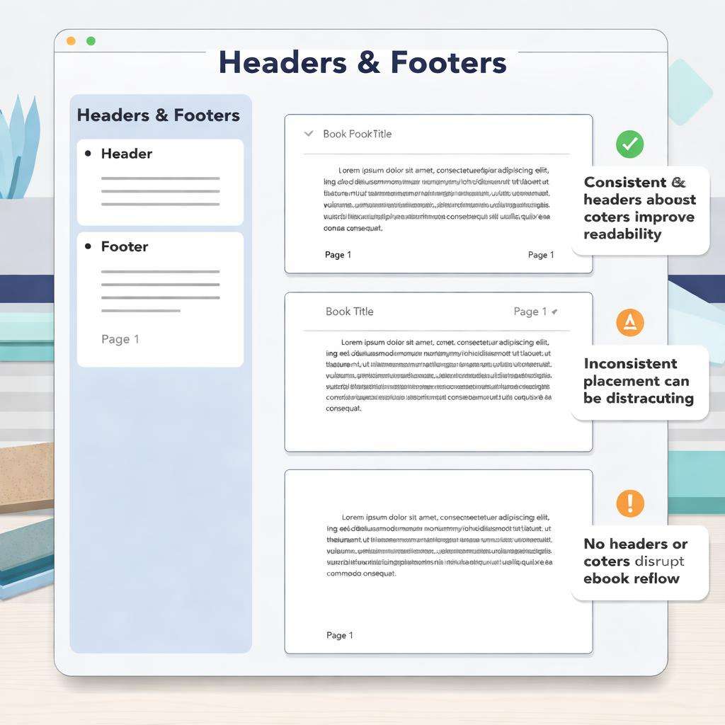 Headers footers effectively square illustrated blue 1to1