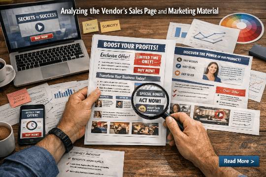 Analyzing the Vendor’s Sales Page and Marketing Material