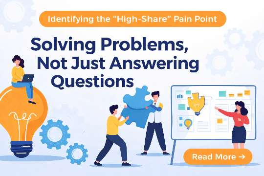 Identifying the High Share Pain Point Solving Problems, Not Just Answering Questions