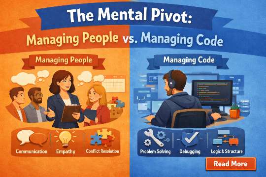Mental Pivot Managing People vs. Managing Code