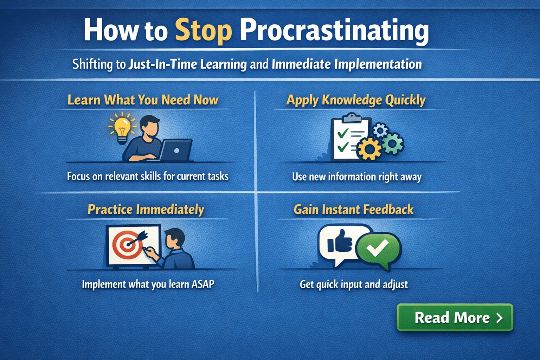 Shifting to Just In Time Learning and Immediate Implementation
