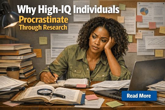Why High IQ Individuals Procrastinate Through Research